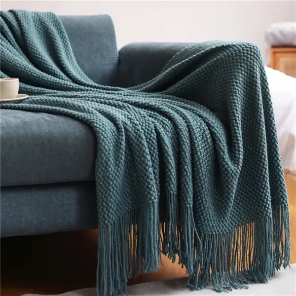 Soft Knit Woven Blanket - Soft Knit Woven Blanket - Image 5 of 5