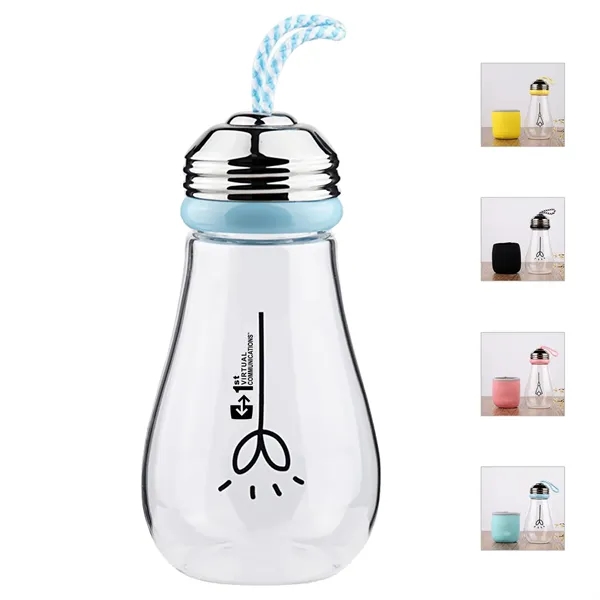 Bulb Shaped Glass Water Bottles - Bulb Shaped Glass Water Bottles - Image 0 of 5