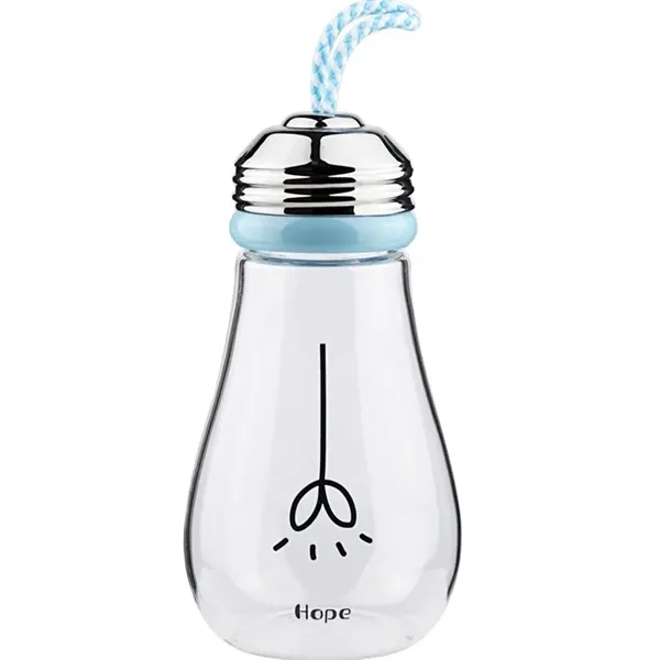 Bulb Shaped Glass Water Bottles - Bulb Shaped Glass Water Bottles - Image 5 of 5