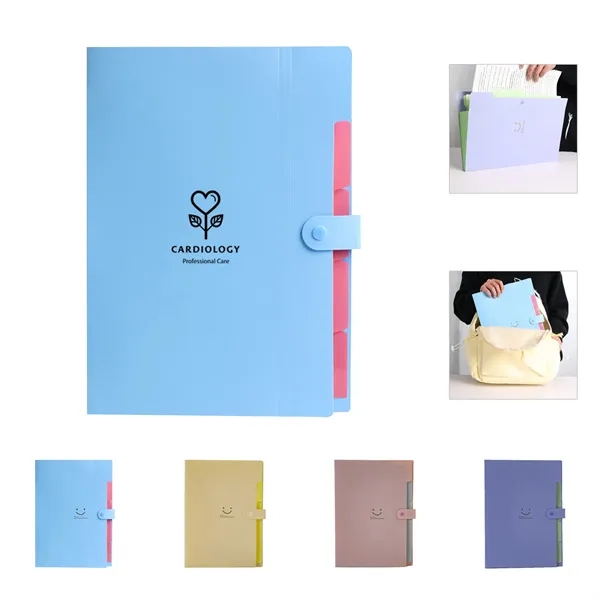 Expanding File Folder with 8 Pockets