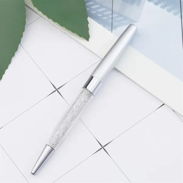 Crystal Retractable Ballpoint Pen - Crystal Retractable Ballpoint Pen - Image 3 of 14