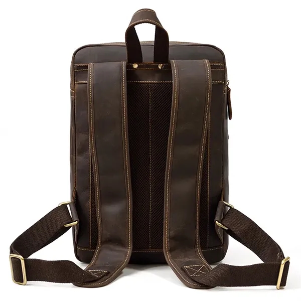 Business Work Genuine Leather Backpack - Business Work Genuine Leather Backpack - Image 2 of 5