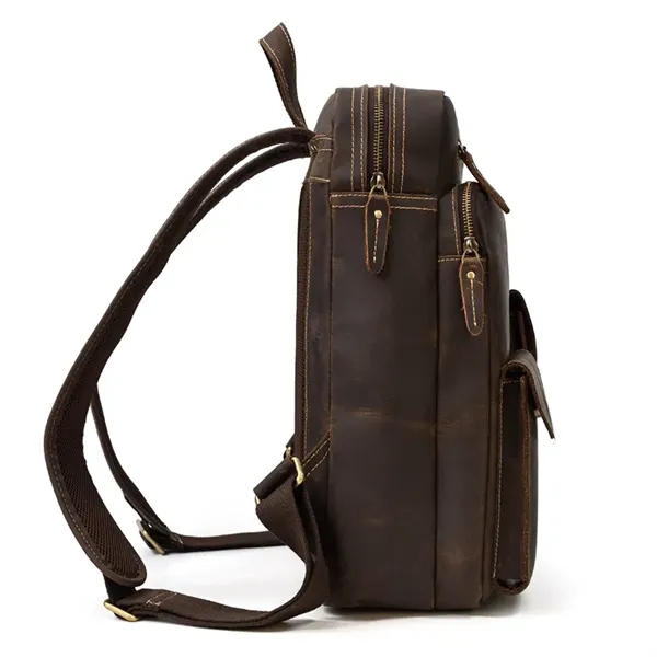 Business Work Genuine Leather Backpack - Business Work Genuine Leather Backpack - Image 5 of 5