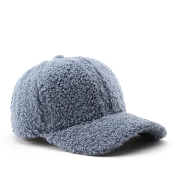 Lamb Wool Baseball Cap - Lamb Wool Baseball Cap - Image 3 of 4