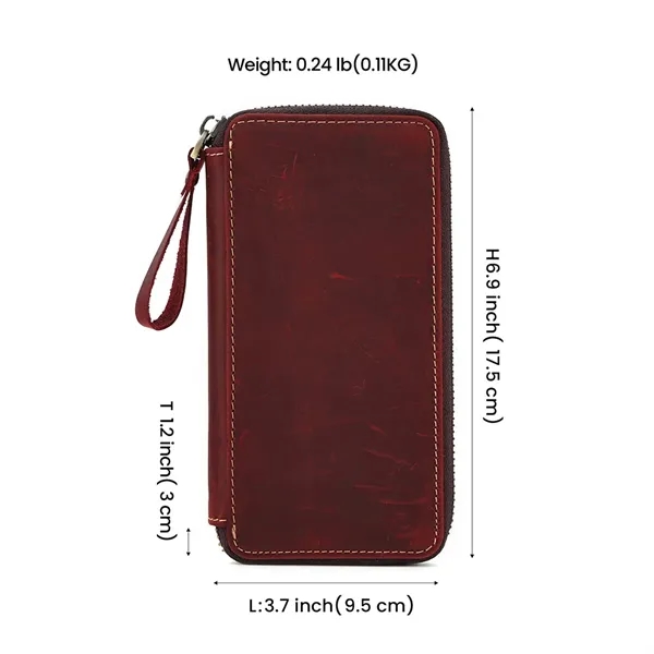 Genuine leather stationery box pencil case wallet - Genuine leather stationery box pencil case wallet - Image 8 of 10