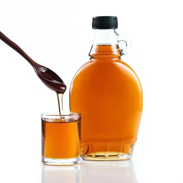 Clear Glass Syrup Bottles W/B Ribbed Lined Cap - Clear Glass Syrup Bottles W/B Ribbed Lined Cap - Image 3 of 7