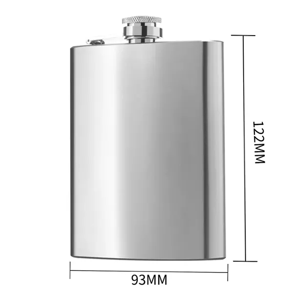 8 OZ. Stainless Steel Flask - 8 OZ. Stainless Steel Flask - Image 1 of 4