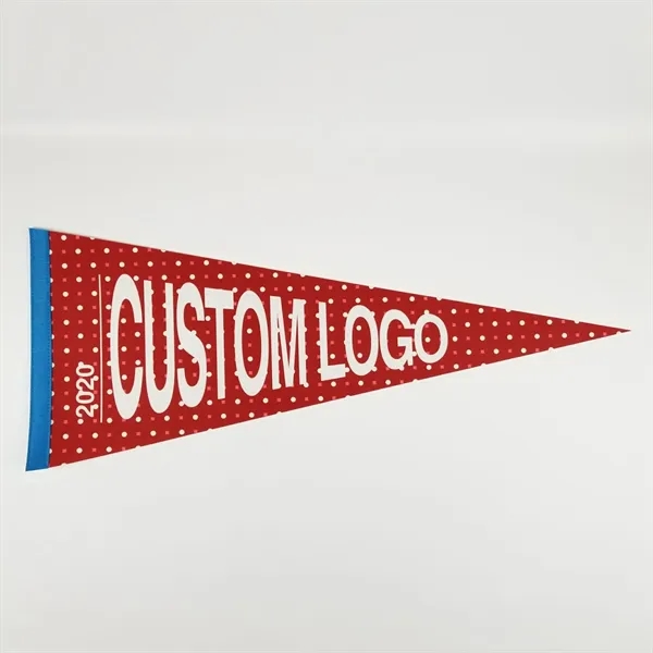 12" x 30" Mini Felt Pennant w/ Sewn Strip - 12" x 30" Mini Felt Pennant w/ Sewn Strip - Image 1 of 7
