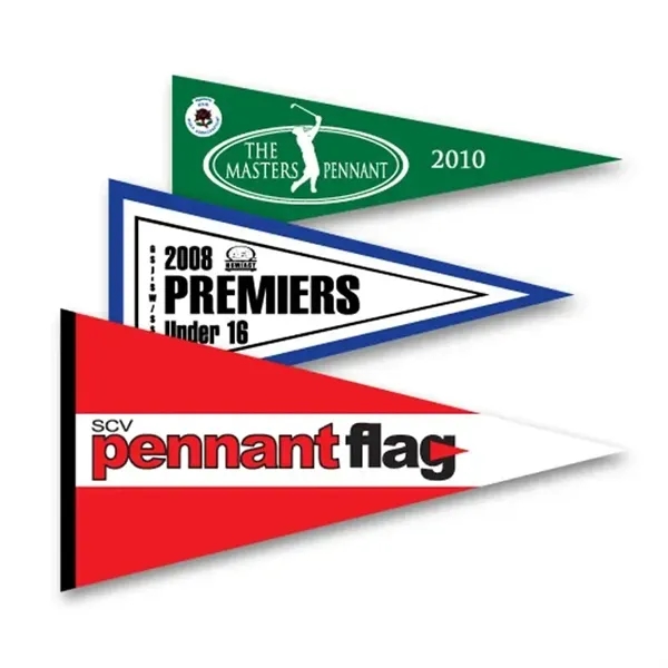 12" x 30" Mini Felt Pennant w/ Sewn Strip - 12" x 30" Mini Felt Pennant w/ Sewn Strip - Image 4 of 7