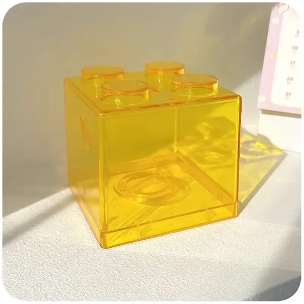 PS Clear Building Block Coin Bank - PS Clear Building Block Coin Bank - Image 1 of 12