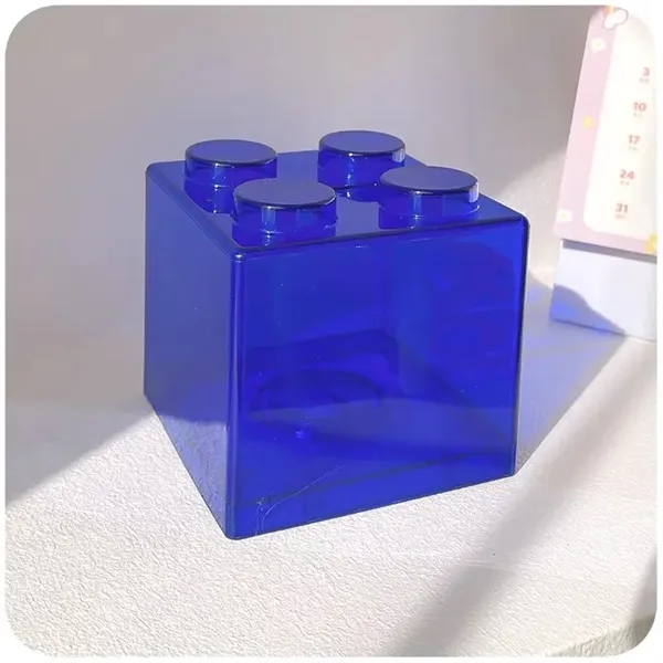 PS Clear Building Block Coin Bank - PS Clear Building Block Coin Bank - Image 7 of 12