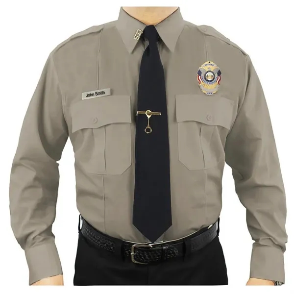 Poly Cotton Long Sleeve Uniform Shirt - Poly Cotton Long Sleeve Uniform Shirt - Image 3 of 7
