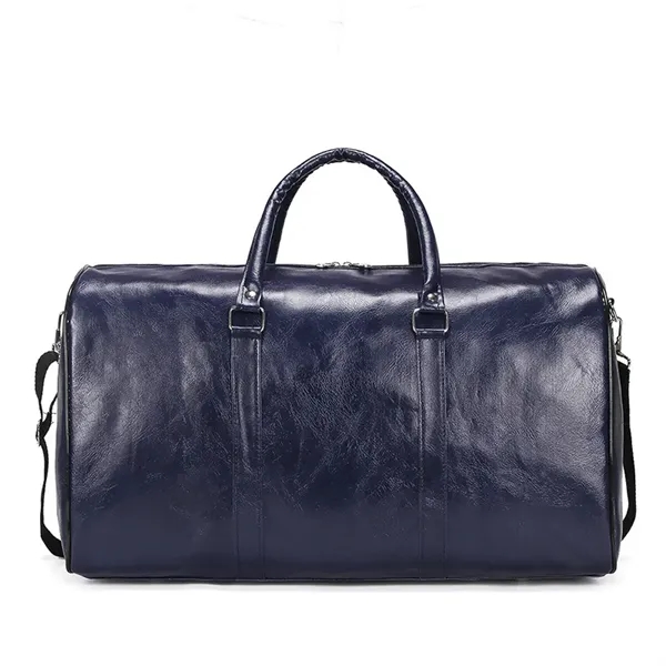 Pu Leather Sport Gym Duffle Travel Bag - Pu Leather Sport Gym Duffle Travel Bag - Image 2 of 5