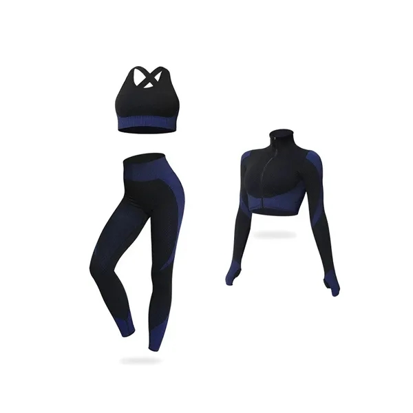 Seamless yoga suit female autumn/winter set - Seamless yoga suit female autumn/winter set - Image 2 of 9