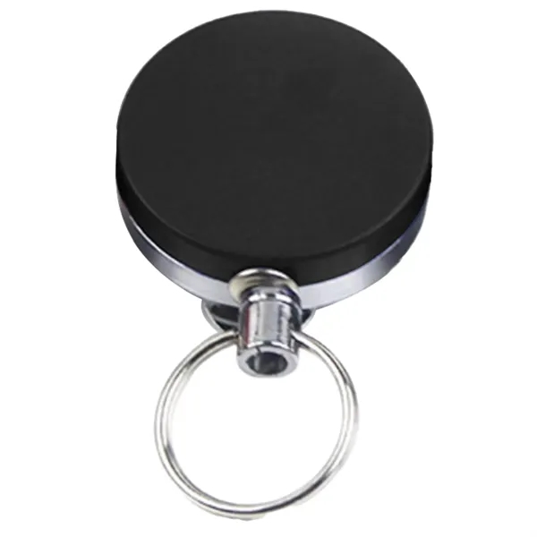Front Side Plastic Back Metal Badge Reel w/ Belt Clip - Front Side Plastic Back Metal Badge Reel w/ Belt Clip - Image 2 of 6