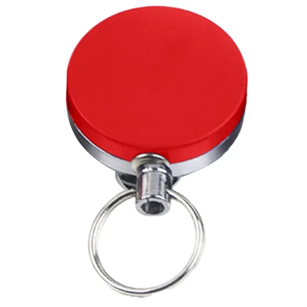 Front Side Plastic Back Metal Badge Reel w/ Belt Clip - Front Side Plastic Back Metal Badge Reel w/ Belt Clip - Image 5 of 6