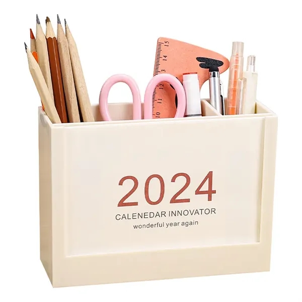 Desk Organizer With 12 Months Calendar - Desk Organizer With 12 Months Calendar - Image 1 of 1
