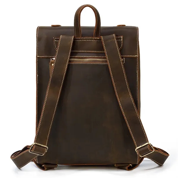 Genuine Leather Business Work backpack - Genuine Leather Business Work backpack - Image 6 of 6