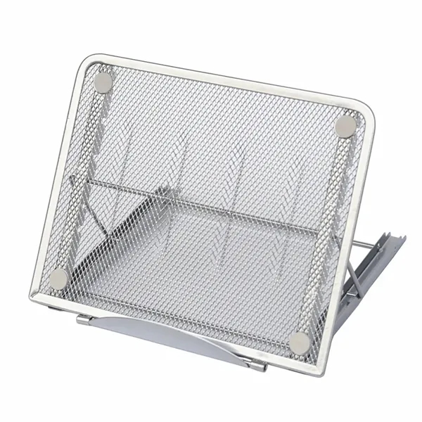 Metal Mesh Breathable Adjustable Laptop Stand - Metal Mesh Breathable Adjustable Laptop Stand - Image 4 of 6