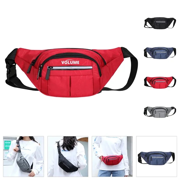Crossbody Fanny Pack With Reflective Strips