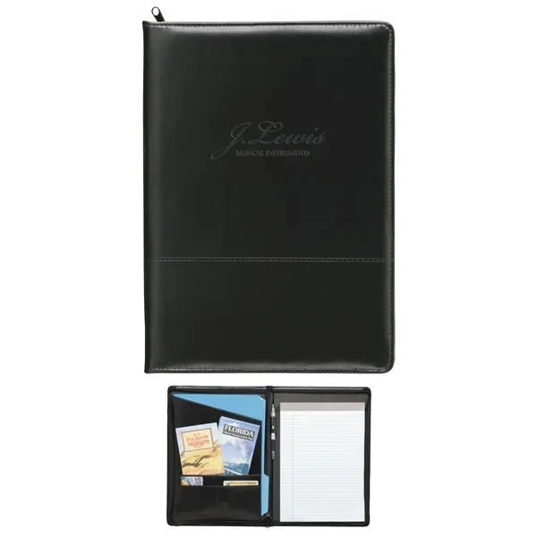 Script Zippered Padfolio - Script Zippered Padfolio - Image 1 of 2