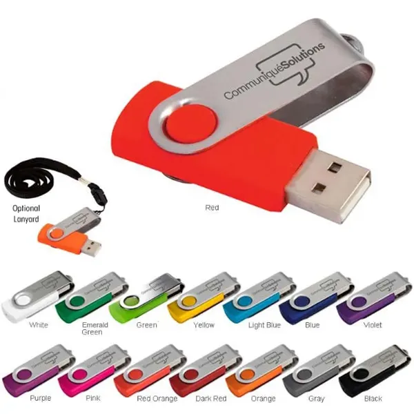 512 MB Folding USB 2.0 Flash Drive - 512 MB Folding USB 2.0 Flash Drive - Image 0 of 14