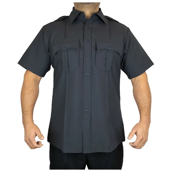 100% Polyester 4 Pocket Hidden Zipper Uniform Shirt - 100% Polyester 4 Pocket Hidden Zipper Uniform Shirt - Image 2 of 8