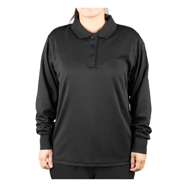 Womens Tactical Performance Long Sleeve Polo Shirt - Womens Tactical Performance Long Sleeve Polo Shirt - Image 0 of 1