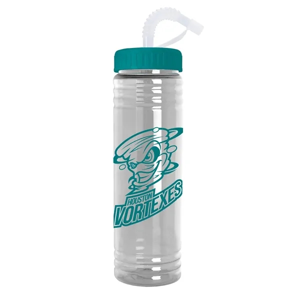 Slim Fit Water Bottle With Straw Lid - 24 oz. - Slim Fit Water Bottle With Straw Lid - 24 oz. - Image 1 of 23