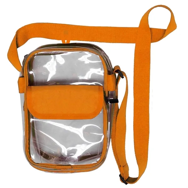 Clear View Waterproof Crossbody Stadium  Bag - Clear View Waterproof Crossbody Stadium  Bag - Image 9 of 10