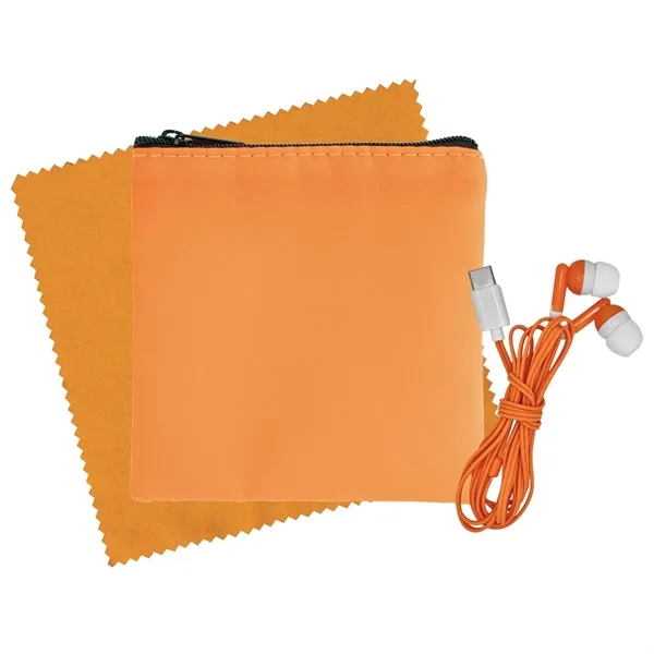 Colorful RPET Ear Bud & Cloth Set - Colorful RPET Ear Bud & Cloth Set - Image 11 of 19