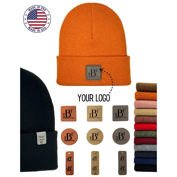 Made in USA Beanie Skully Knit Cap Winter Hat Custom / Blank - Made in USA Beanie Skully Knit Cap Winter Hat Custom / Blank - Image 0 of 22