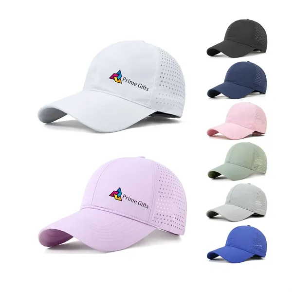 Premium Quick Dry Adjustable Mesh Baseball Hat - Premium Quick Dry Adjustable Mesh Baseball Hat - Image 0 of 7