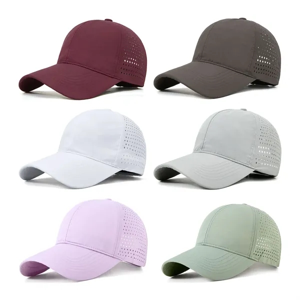 Premium Quick Dry Adjustable Mesh Baseball Hat - Premium Quick Dry Adjustable Mesh Baseball Hat - Image 7 of 7