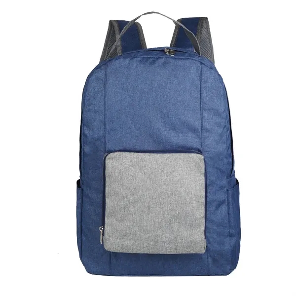 Lightweight Foldable Backpack with Trolley Sleeve - Lightweight Foldable Backpack with Trolley Sleeve - Image 4 of 7