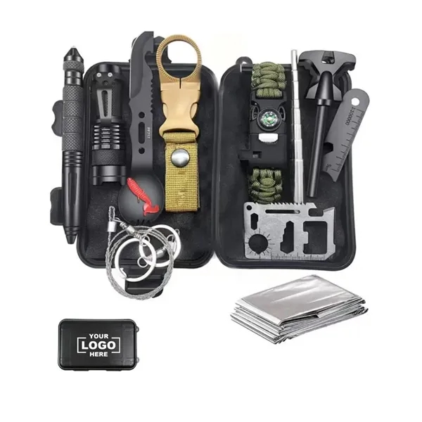 12 in 1 Professional Defense Emergency Survival Tool Kit - 12 in 1 Professional Defense Emergency Survival Tool Kit - Image 0 of 5