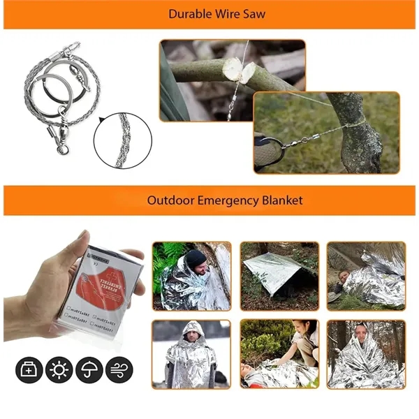 12 in 1 Professional Defense Emergency Survival Tool Kit - 12 in 1 Professional Defense Emergency Survival Tool Kit - Image 1 of 5
