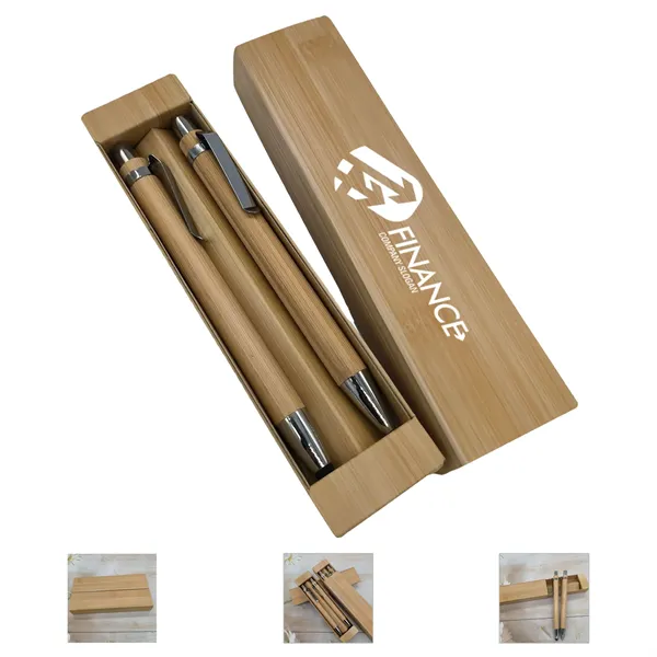 Bamboo Ballpoint Pen Set - Bamboo Ballpoint Pen Set - Image 0 of 5