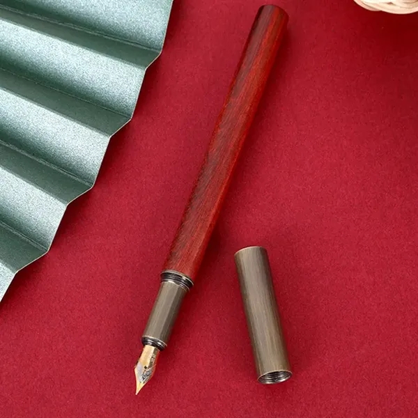 Vintage Brass Fountain Pen - Vintage Brass Fountain Pen - Image 3 of 7