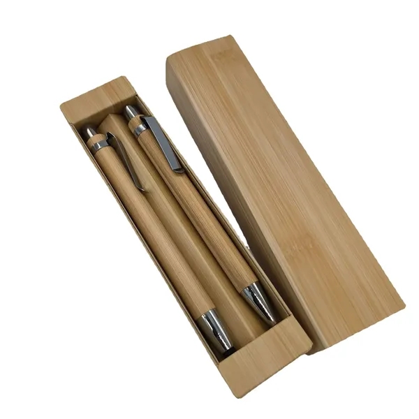 Bamboo Ballpoint Pen Set - Bamboo Ballpoint Pen Set - Image 2 of 5