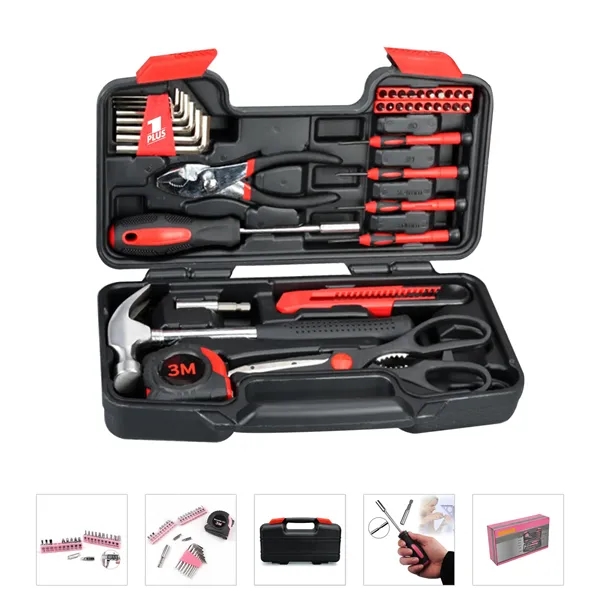 39 Piece Household Hand Tool & Repair Kit Set - 39 Piece Household Hand Tool & Repair Kit Set - Image 0 of 8