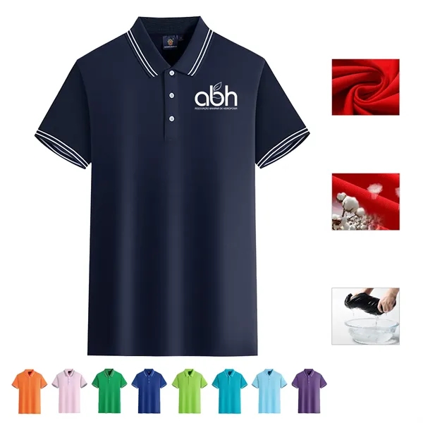 Custom Logo Short Sleeves Polo Shirts - Custom Logo Short Sleeves Polo Shirts - Image 0 of 7