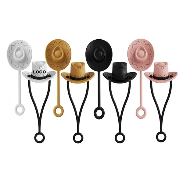 Silicone Cowboy Hat Tumbler Straw Covers - Silicone Cowboy Hat Tumbler Straw Covers - Image 0 of 3