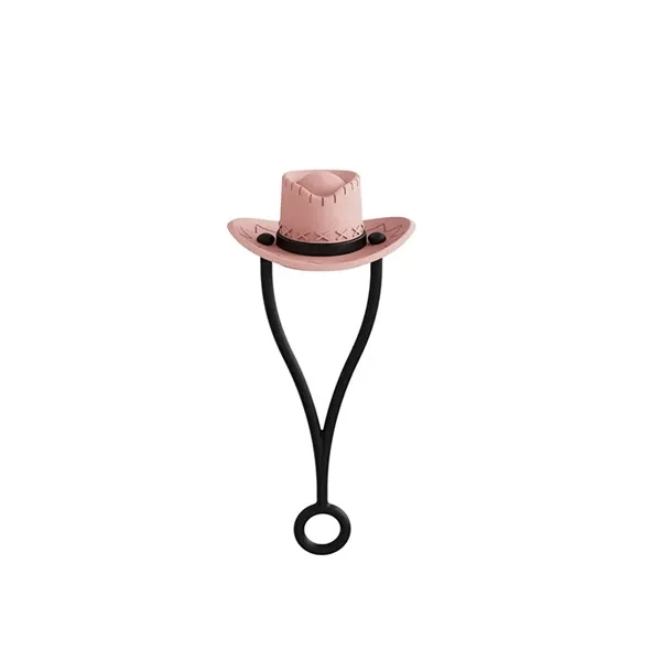 Silicone Cowboy Hat Tumbler Straw Covers - Silicone Cowboy Hat Tumbler Straw Covers - Image 1 of 3