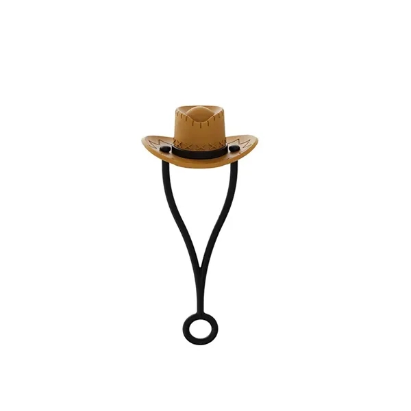 Silicone Cowboy Hat Tumbler Straw Covers - Silicone Cowboy Hat Tumbler Straw Covers - Image 3 of 3