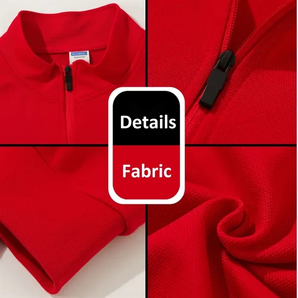 Zip-Up Stand Collar Jacket Unisex Hoodie Midweight - Zip-Up Stand Collar Jacket Unisex Hoodie Midweight - Image 4 of 5