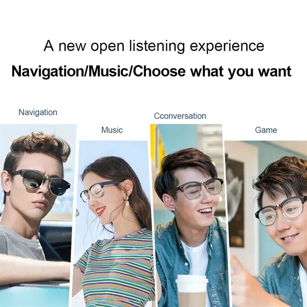 Bluetooth Audio Smart Glasses - Bluetooth Audio Smart Glasses - Image 1 of 6