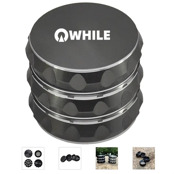 50mm 4-Layer Aluminum Alloy Tower Smoke Grinder - 50mm 4-Layer Aluminum Alloy Tower Smoke Grinder - Image 0 of 10