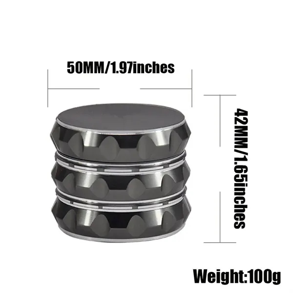 50mm 4-Layer Aluminum Alloy Tower Smoke Grinder - 50mm 4-Layer Aluminum Alloy Tower Smoke Grinder - Image 1 of 10
