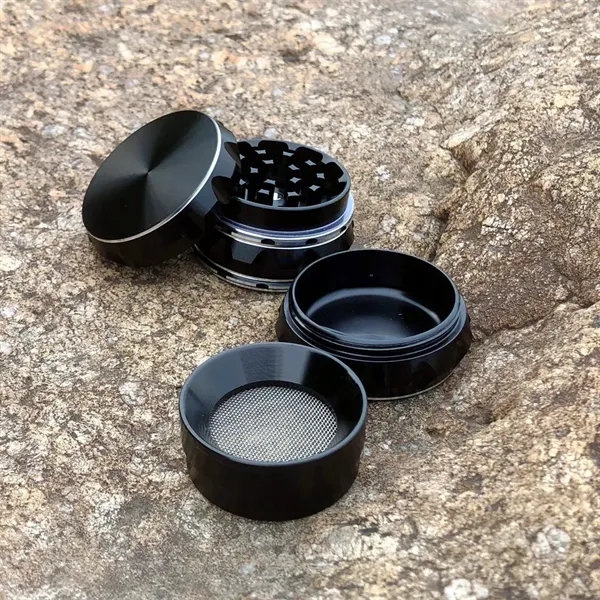 50mm 4-Layer Aluminum Alloy Tower Smoke Grinder - 50mm 4-Layer Aluminum Alloy Tower Smoke Grinder - Image 5 of 10